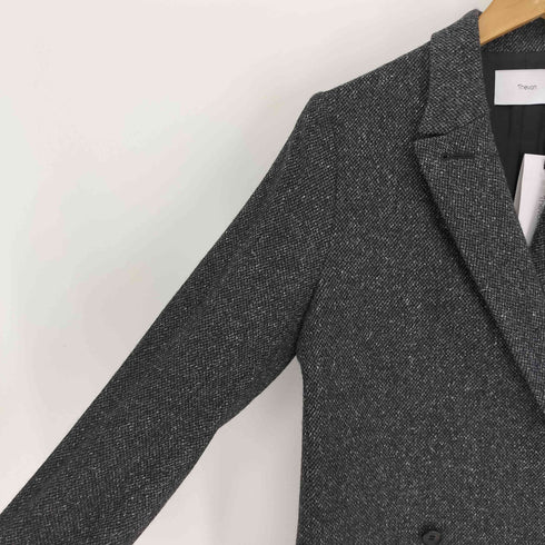 Thevon シルク混 ダブルブレスト ツイード ジャケット レディース JPN:0